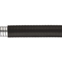 HellermannTyton LTPHC20B-25M | Helaguard Spiral Metallic Conduit, Flexible, 0.50" (20Mm) Dia, Gs/Tpe, Black, 82Ft/Reel