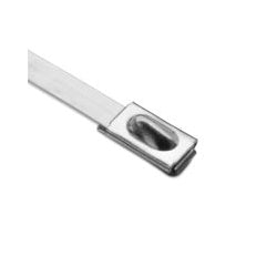HellermannTyton MBT14S | Stainless Steel Tie, 14.3" Long, 202lb Tensile Strength, SS316, Metal, 100/pkg