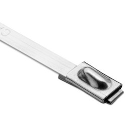 HellermannTyton MBT20S-S | Stainless Steel Tie, 20.5" Long, 202lb Tensile Strength, SS304, Metal, 100/pkg