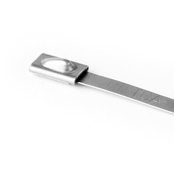 HellermannTyton MBT5S-S | Stainless Steel Tie, 5" Long, 202lb Tensile Strength, SS304, Metal, 100/pkg