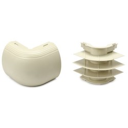 HellermannTyton MCRI-EE | InfoStream Multi-Channel Raceway External Elbow, PVC, Ivory, 1/pkg