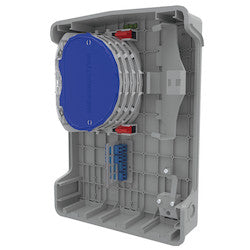 HellermannTyton MDUS3-B1LDP | S3 Splice & Patch Encl, 48-Fiber Splice, 12 LC/APC Adapters and Pigtails, Wall Mnt, Gray, 1/pkg