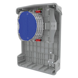HellermannTyton MDUS3-B1SP | S3 Splice Enclosure with Cable Storage Basket, 4x SE Splice Trays, Wall Mounted, Gray, 1/pkg