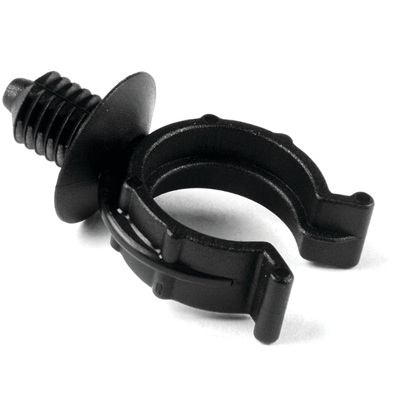 HellermannTyton PC15FT7 | Fir Tree Mount Tube Clip, Mounting Hole Dia .25", Panel Thickness .12", Pa66Hirhsuv, Black 1000/Box