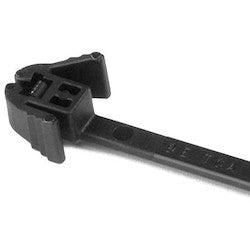 HellermannTyton REZ300.NB3P | Releasable Cable Tie, 12" Long, 30 lb Tensile Strength, PA66, Black, 100/pkg