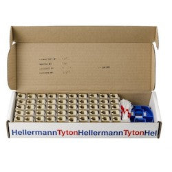 HellermannTyton RJ45FC5EB-I | Category 5e Modular Keystone Jack Bulk Pack, Plenum Rated, Ivory, 50/box