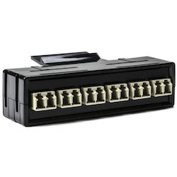 HellermannTyton RNGFAP6DMMLC | Rapidnet Fiber Adapter Panel 6 Dup, Mm, Lc Beige 1/Pkg