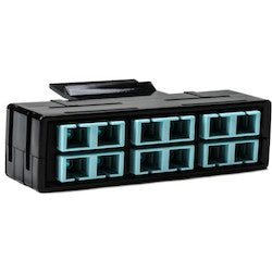 HellermannTyton RNGFAP6DMMQSC | Rapidnet Fiber Adapter Panel 6 Dup, Mm, Sc Aqua 1/Pkg