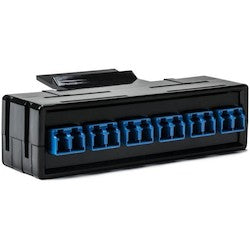 HellermannTyton RNGFAP6DSMLC | Rapidnet Fiber Adapter Panel 6 Dup, Sm, Lc Blue 1/Pkg