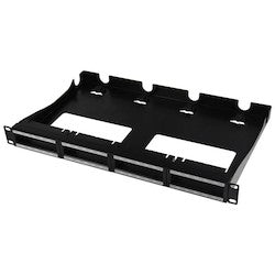 HellermannTyton RNGPP1URCM | Rapidnet Panel With Rear Cable Management, Black, 1/Pkg