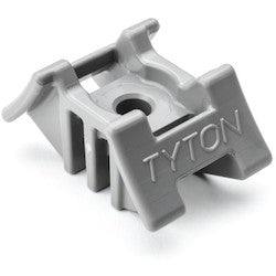 HellermannTyton S2CM258HIRHSH1 | 2-Way Saddle Mount, 3.5" Max Bundle Diameter, 0.25" Stud Diameter, Pa66Hirhs, Gray, 500/Pkg