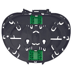 HellermannTyton SEIR-3A-BK | IR Single Element SE Tray with 2 x 3A Insert, Black, 6/pkg