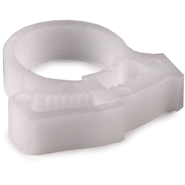 HellermannTyton SNP1010M4 | Snapper Hose Clamp, 0.57 - 0.65" Bundle Diameter, Pom, White, 1000/Pkg