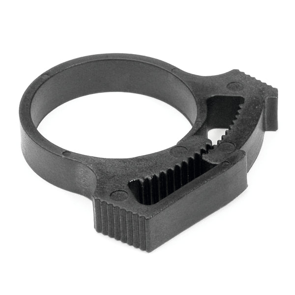HellermannTyton SNP12AGHS0C2 | Snapper Hose Clamp, .62"-.72" Bundle Diameter, PA66GF13, Black, 100/pkg