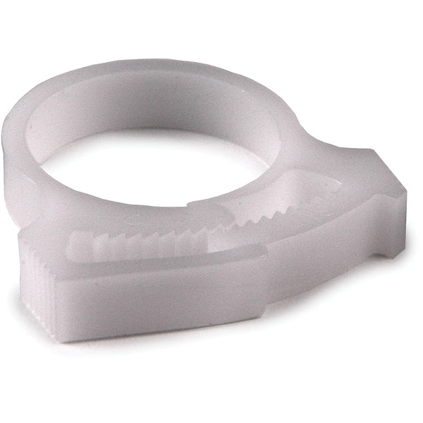 HellermannTyton SNP18A10C2 | Snapper Hose Clamp, .78"-.93" Bundle Diameter, POM, White, 100/pkg