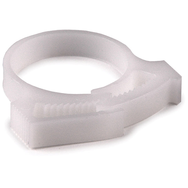 HellermannTyton SNP2210C2 | Snapper Hose Clamp, .92"-1.05" Bundle Diameter, POM, White, 100/pkg
