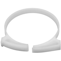 HellermannTyton SNP6010C2 | Snapper Hose Clamp, 2.26"–2.58" Bundle Diameter, Pom, White, 100/Pkg