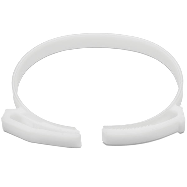 HellermannTyton SNP7010X2 | Snapper Hose Clamp, 2.62"-3.1" Bundle Diameter, POM, White, 25/pkg