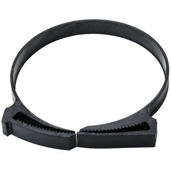 HellermannTyton SNP76GHS0X2 | Snapper Hose Clamp, 2.90"–3.26" Bundle Diameter, Pa66Gf13, Black, 25/Pkg