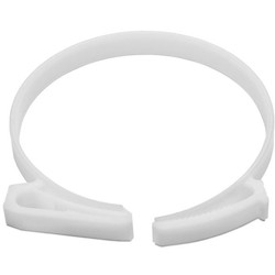 HellermannTyton SNP8010C2 | Snapper Hose Clamp, 3.13"–3.48" Bundle Diameter, Pom, White, 100/Pkg
