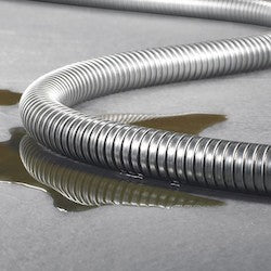 HellermannTyton SSU10-10M | HelaGuard Metallic Conduit, Extra Flexible, 0.25" (10mm) Dia, SS316, Metal, 32.8 ft/reel