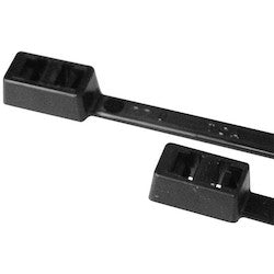 HellermannTyton T120RDH0K2 | Double-Head Cable Tie, 15.7" Long, 120lb Tensile Strength, PA66, Black, 50/pkg