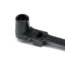 HellermannTyton T120RSM0HIRK2 | 1-Pc Cable Tie/Stud Mount, 16"L, 0.25" Hole, 120Lb Tensile, Pa66Hirhsuv, Black, 50/Pkg
