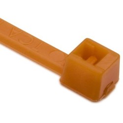 HellermannTyton T18L3M4 | Cable Tie, 8" Long, UL Rated, 18lb Tensile Strength, PA66, Orange, 1000/pkg