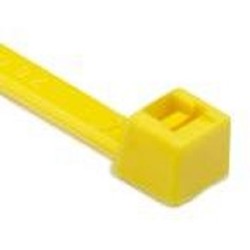 HellermannTyton T18L4M4 | Cable Tie, 8" Long, UL Rated, 18lb Tensile Strength, PA66, Yellow, 1000/pkg