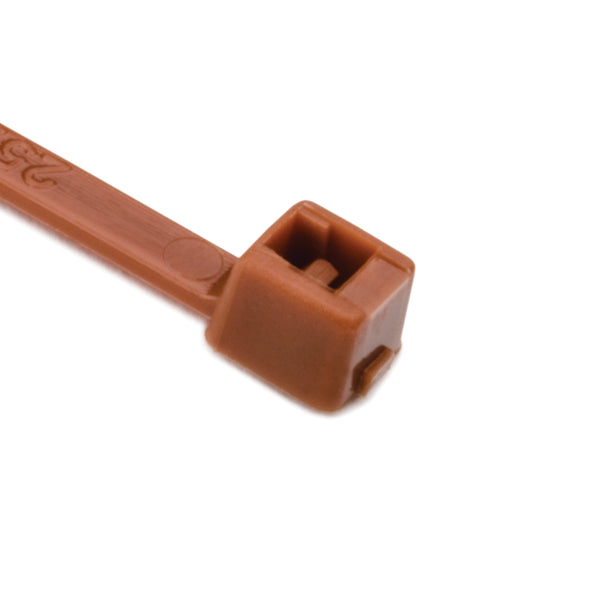 HellermannTyton T18R1M4 | Cable Tie, 4" Long, UL Rated, 18lb Tensile Strength, PA66, Brown, 1000/pkg