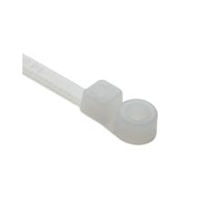 HellermannTyton T30MR9C2 | 1-Piece Cable Tie/Screw Mount, 6.3" Long, #8 Screw, 1.3" Max Bundle Dia, 30Lb, Pa66, Natural, 100/Pkg