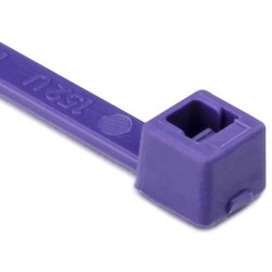 HellermannTyton T30R7C2 | Cable Tie, 5.8" Long, UL Rated, 30lb Tensile Strength, PA66, Purple, 100/pkg