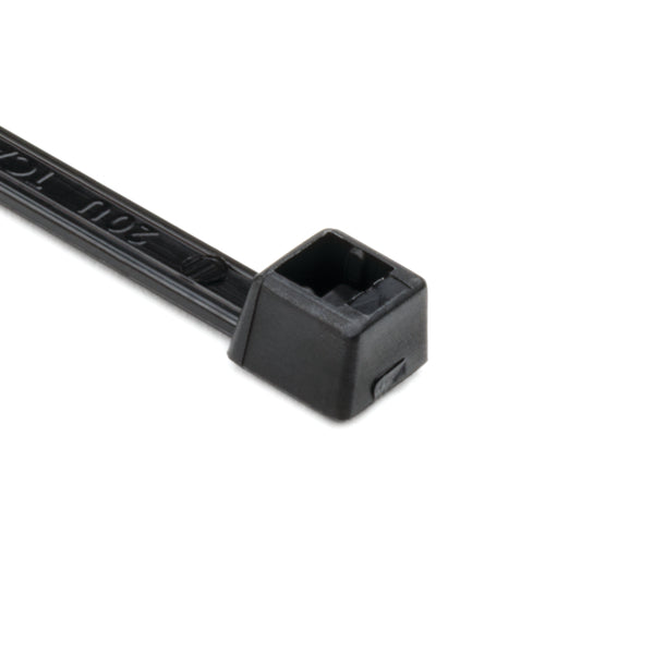HellermannTyton T40I0C2 | Cable Tie, 11" Long, Ul Rated, 40Lb Tensile Strength, Pa66, Black, 100/Pkg