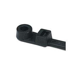 HellermannTyton T50R0HSUVM4 | High-Temp Cable Tie, 8" Long, UL Rated, 50lb Tensile Strength, PA66HSUV, Black, 1000/pkg