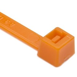 HellermannTyton T50R3C2 | Cable Tie, 8" Long, UL Rated, 50lb Tensile Strength, PA66, Orange, 100/pkg