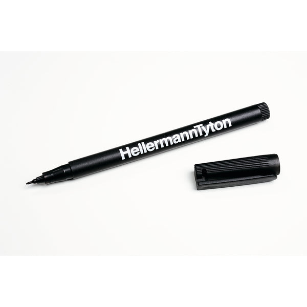 HellermannTyton T82S | Felt Tip Pen, Black, 2/Pkg