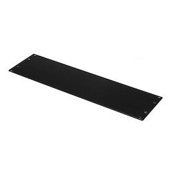 HellermannTyton TBP3 | Blank Rack Panel, 3U, Steel, Black, 1/box