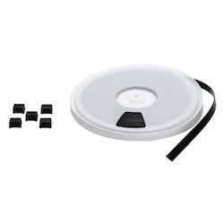 HellermannTyton TELS-1 | Extended-Length Tie, POM, Black, 50 ft reel of strap and 30 heads/pkg