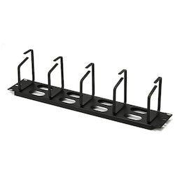 HellermannTyton THCO2 | Horizontal Cable Organizer With Metal Rings, 2U, 1/Box