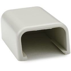 HellermannTyton TSR1FW-36 | End Cap, 3/4", 2-Piece, Pvc, Office White, 10 Individual/Bg