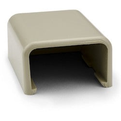 HellermannTyton TSR2I-36 | End Cap, 1-1/4", PVC, Ivory, 1/bag