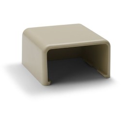 HellermannTyton TSR3I-36 | End Cap, 1-3/4", 2-Piece, Pvc, Ivory, 10 Individual/Bg