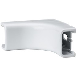 HellermannTyton TSRP1W-33-1 | Internal Corner Cover, 3/4", 1" Bend Radius, Pvc, White, 1/Bg