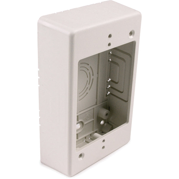 HellermannTyton TSRFW-JB1 | Single Gang Junction Box, 1-1/4" Deep, Pvc, Office White, 1/Bg