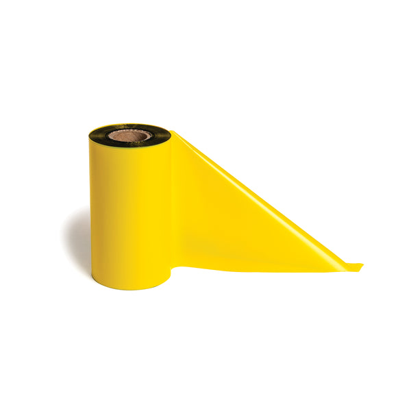 HellermannTyton TT822OUT4 | Thermal Transfer Ribbon, 4.33" X 984', 1" Core, Pet, Yellow, 1/Pkg