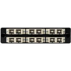 HellermannTyton VFAP6DMMSC | Fiber Adapter Panel Preloaded with 6 Duplex SC MM, Beige, 1/pkg