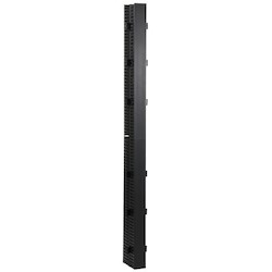 HellermannTyton VWMC4X4X5BK7 | Vertical Wire Manager Dual-Sided, Center Mount, 4.0" x 5.0" Front, 4.0" x 4.0" Back, Black, 1/box