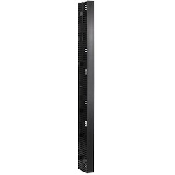 HellermannTyton VWMDC4X5BK7 | Vertical Wire Manager Dual-Sided, Center Mount, 4.0" x 5.0" x 83.0" Front, Black, 1/box