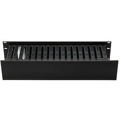 HellermannTyton WMB31 | Horizontal Wire Manager, Single-Sided 3U, 4.0" x 5.0 ", Black, 1/box