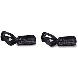 HellermannTyton WMBH | Wire Management Bracket Hinges, Black, 25/pkg